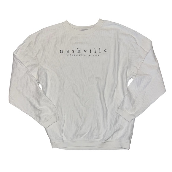 other Tops - Nashville Corded Embroidered Sweatshirt